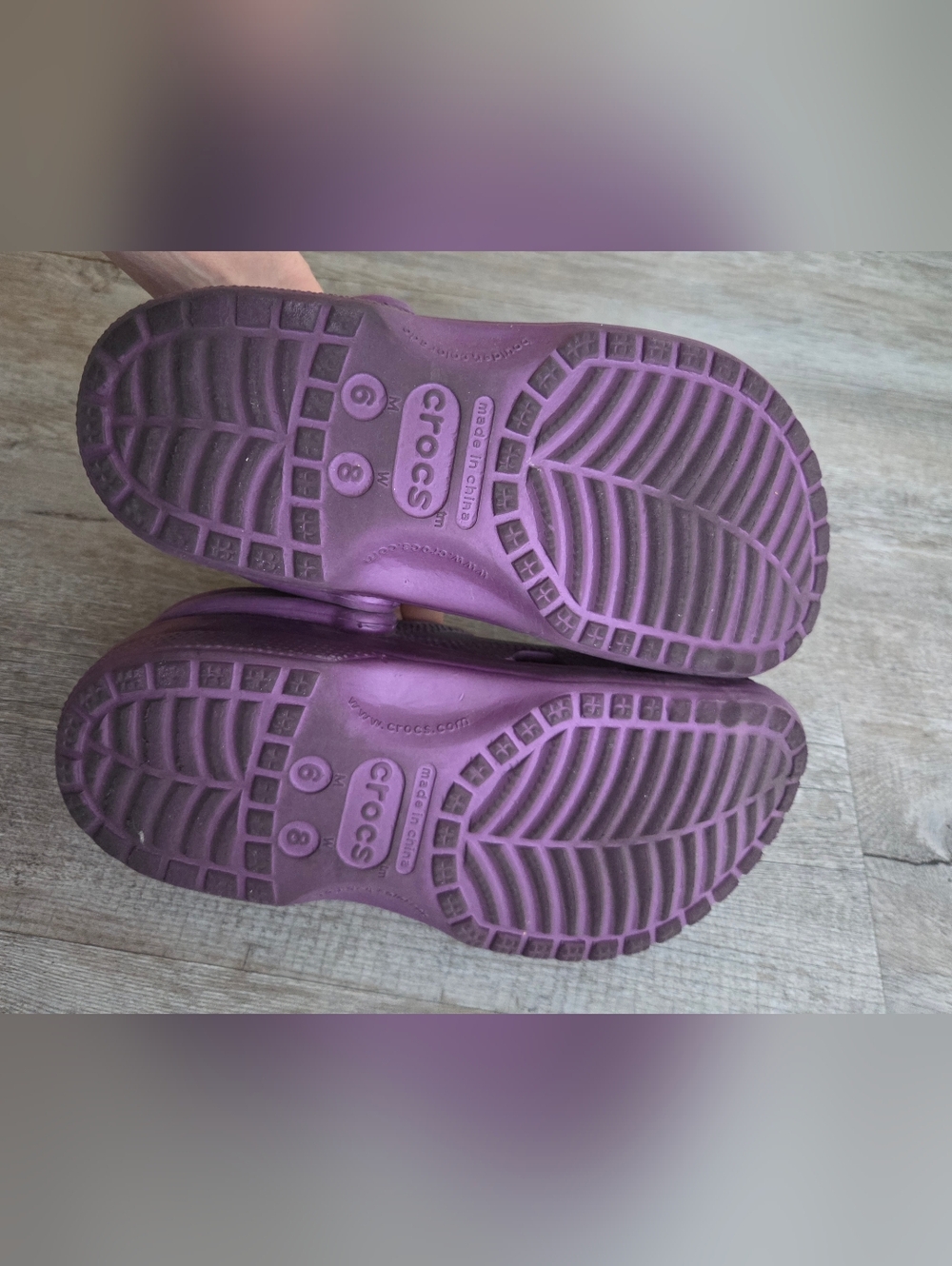 Purple Crocs Sandals - Picture 3 of 4